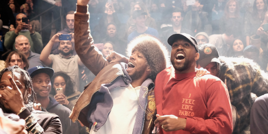 Kanye West makes on-stage return