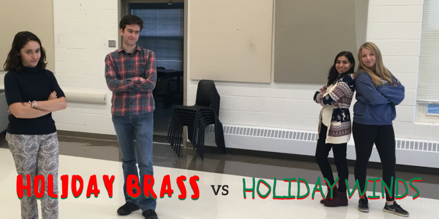 Holiday Winds and Holiday Brass to duel in Commons this Friday