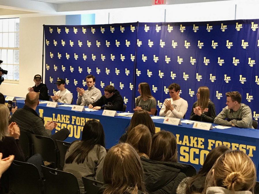 Eight LFHS student-athletes sign with colleges