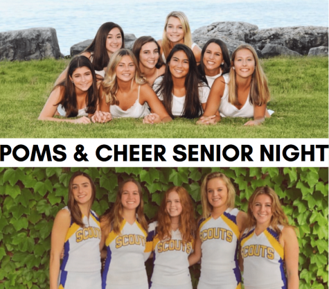 Poms & Cheer teams final performance at tonights senior night