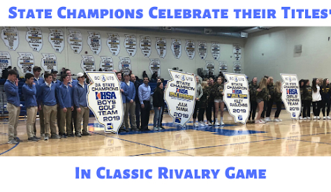 Four more State banners hang in Competition Gym