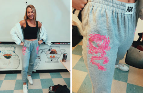 Adika dragon sweatpants. Comfy and cute, but - Depop