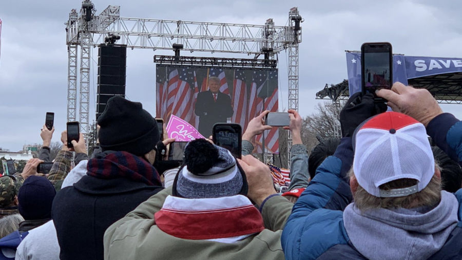 A crowd shot from the Jan. 6 Stop the Steal rally in Washington D.C.