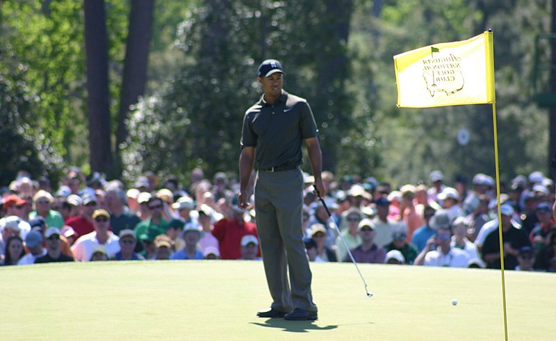 Tiger Woods at the 2006 Masters, courtesy of gomattolson