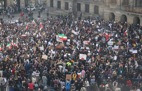 A demonstration in Amsterdam in support and solidarity with Iranian women.