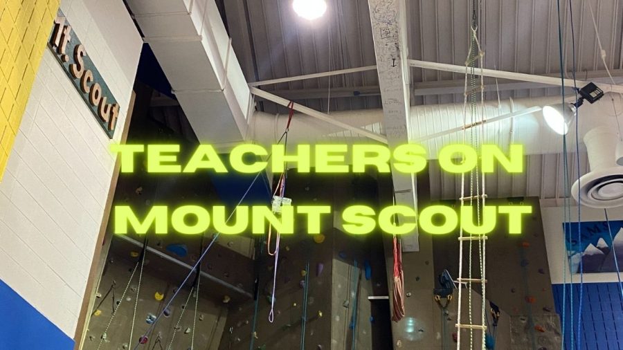 Teachers climb Mt. Scout