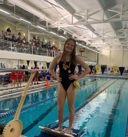 A successful end to one swimmer’s senior season