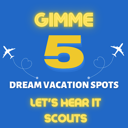 Gimme Five: Dream Vacation Spots