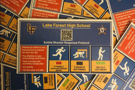 Cards were distributed to students during lunch periods on Tuesday.