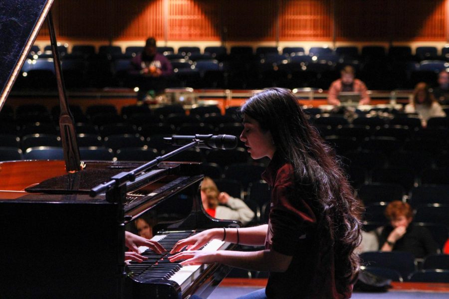 Senior Nikki Singh will perform an original song on the piano.  Talent Show tickets are now on sale.
