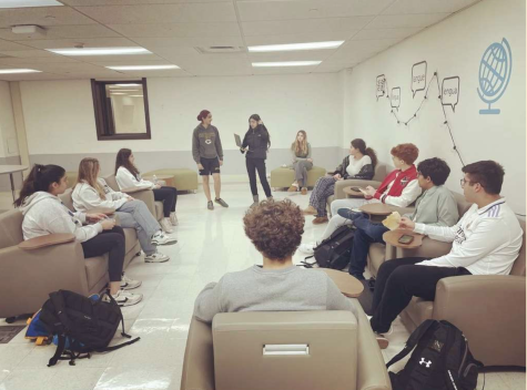 Religious Diversity Club, MSA and Jewish Culture Club at their joint meeting (Courtesy of Hannah Belenkiy). 