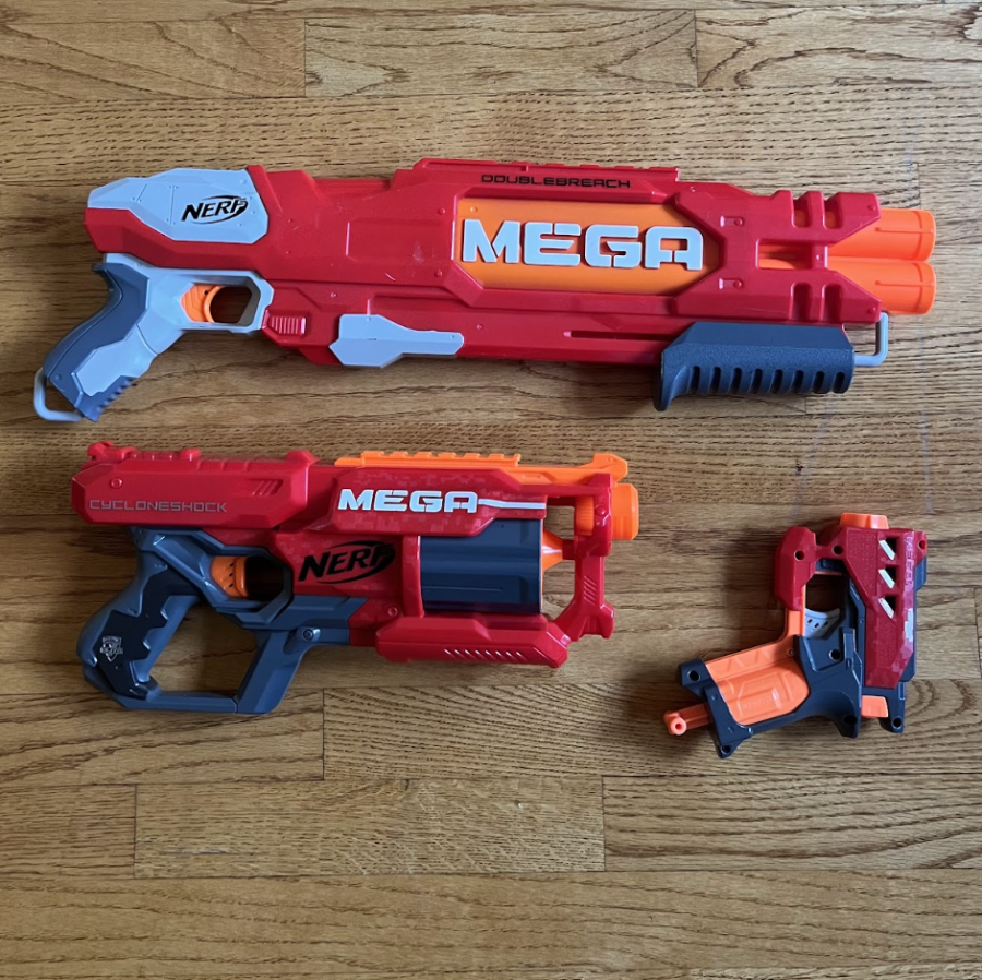 Nerf+guns+like+these+will+be+used+to+play+Paranoia+this+year.+The+game+is+a+fun+tradition%2C+but+its+time+to+end+it.