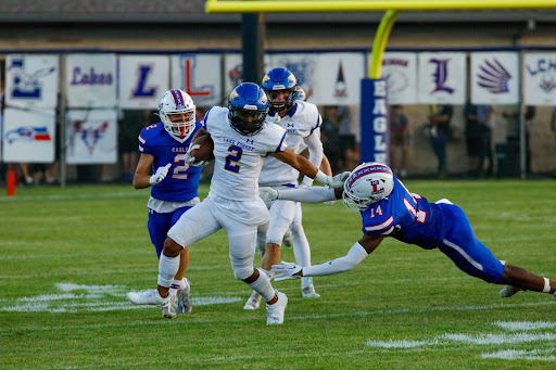 Junior Nate Williams returns a punt for a touchdown.