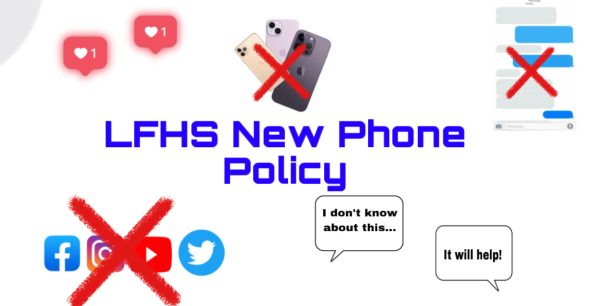 The new cell phone policy this year requires students to put their cell phone in a caddie at the beginning of each class.