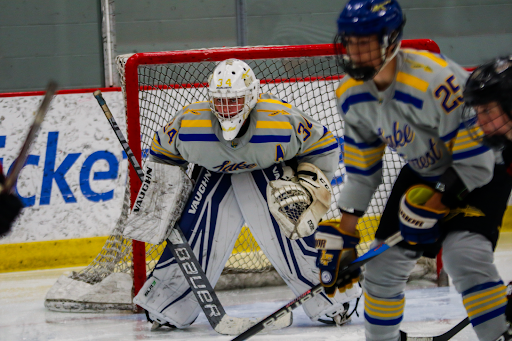 Senior Teddy Huddlestun earned 34 saves in the Scout win.
