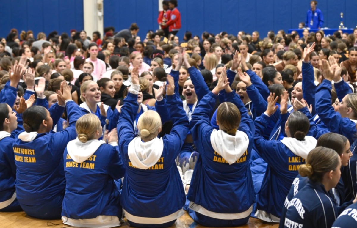 The dance teams reaction after finding out their jazz dance received 1st place in the 2A category (Dan Tennett)