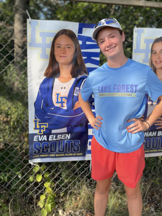 Senior Eva Elsen on the cross country team
Courtesy of @lakeforestxc on Instagram