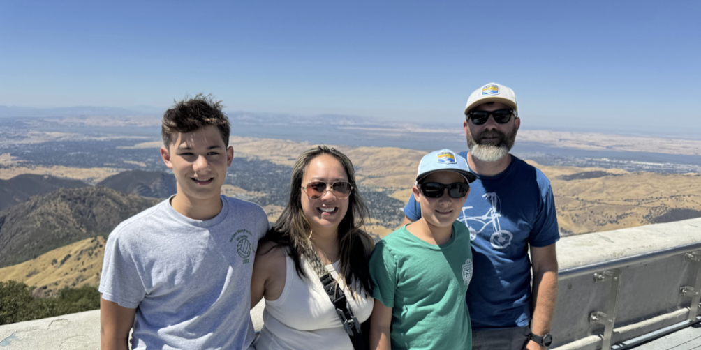 Mrs. Kopecky with her family. Courtesy of Mrs. Kopecky