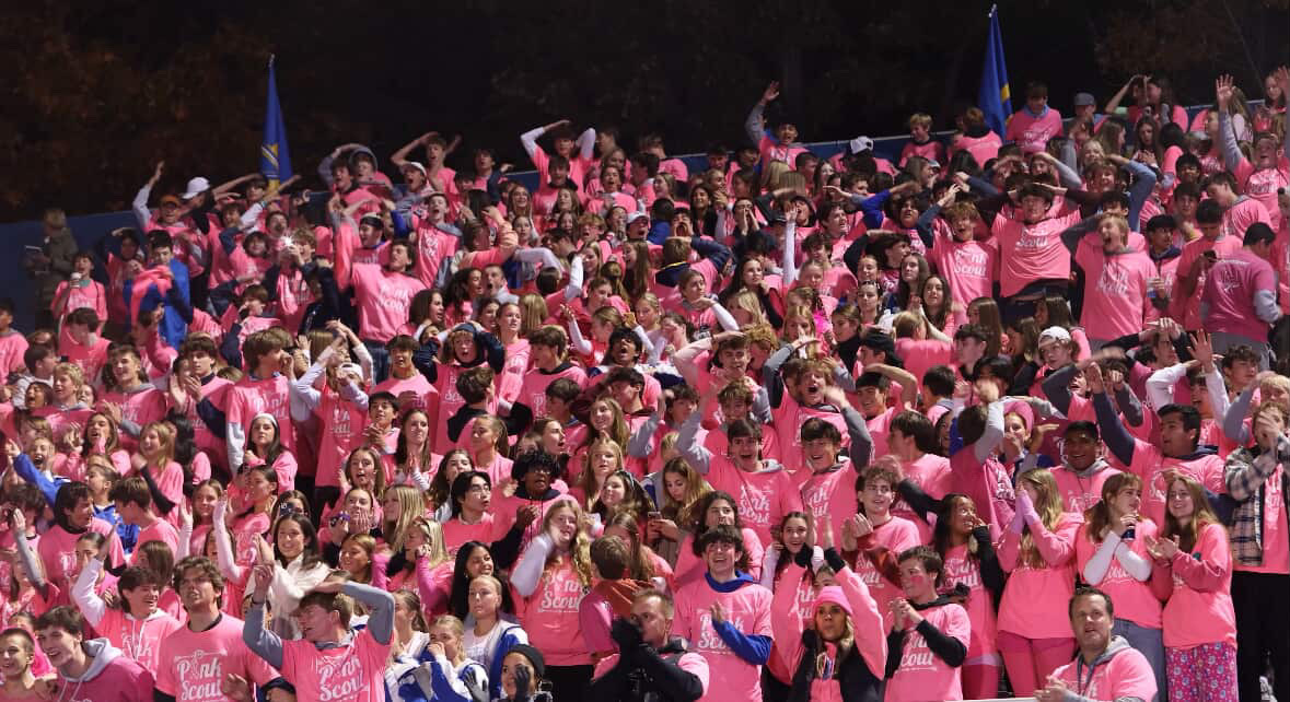 Scouts at the 2024 Pink Out Game. (Courtesy of Max Van Dusen)