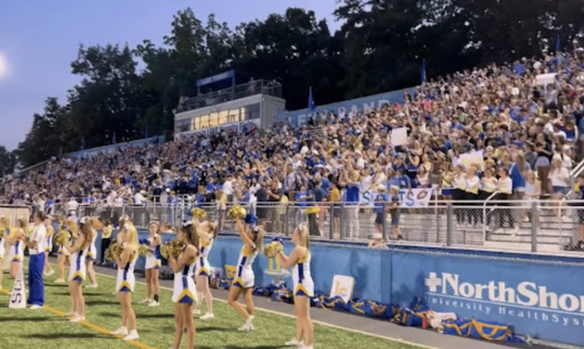 Scouts at a football game.