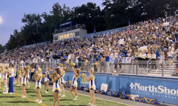 Scouts at a football game.