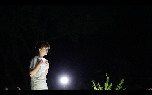 Senior Gonzalo Zarazaga directing his project. (Photo courtesy of Gonzalo Zarazaga) 