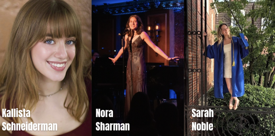 (Photo courtesies of Kallista Schneiderman, Nora Sharman, and Sarah Noble)
