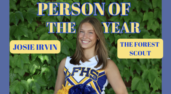 Senior Josie Irvin is TFS 2026's Person of The Year. (Image courtesy of Kayden Prieto)